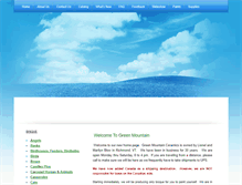Tablet Screenshot of greenmtnceramics.com